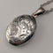 Vintage Sterling Silver Oval Locket Pendant 4.3g with Necklace